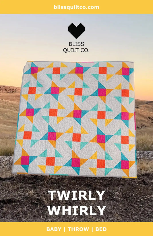 Twirly Whirly Quilt Pattern - PDF